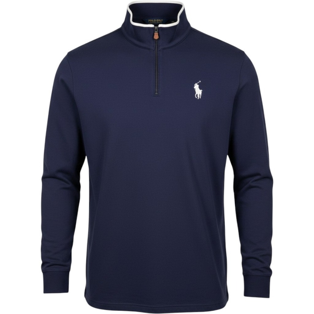 Polo Golf Ralph Lauren Pullover‎ Men XXL Navy Blue 1/4 Zip Sweatshirt